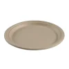 Papperstallrik Abena Flat Rund Bagasse Brun Ø26cm