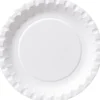 Papperstallrik Assiett obehandlad vit 15cm