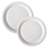 Papperstallrik Duni Flat Belagd Vit Ø22cm