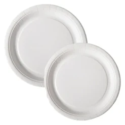 Papperstallrik Duni Flat Belagd Vit Ø22cm