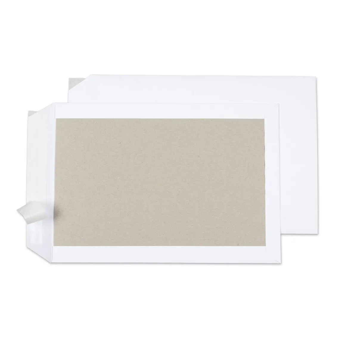 Pappryggspåse Stripseal Vit 350x500mm 120/450g