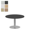 Pelarbord Lanab Björk/Silver Ø1200 H720mm