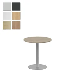 Pelarbord Lanab Björk/Silver Ø700 H720mm