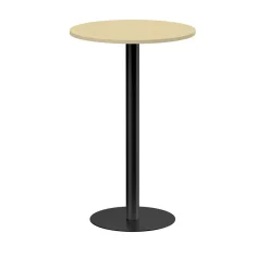 Pelarbord Lanab Björk/Svart Ø700 H1100mm