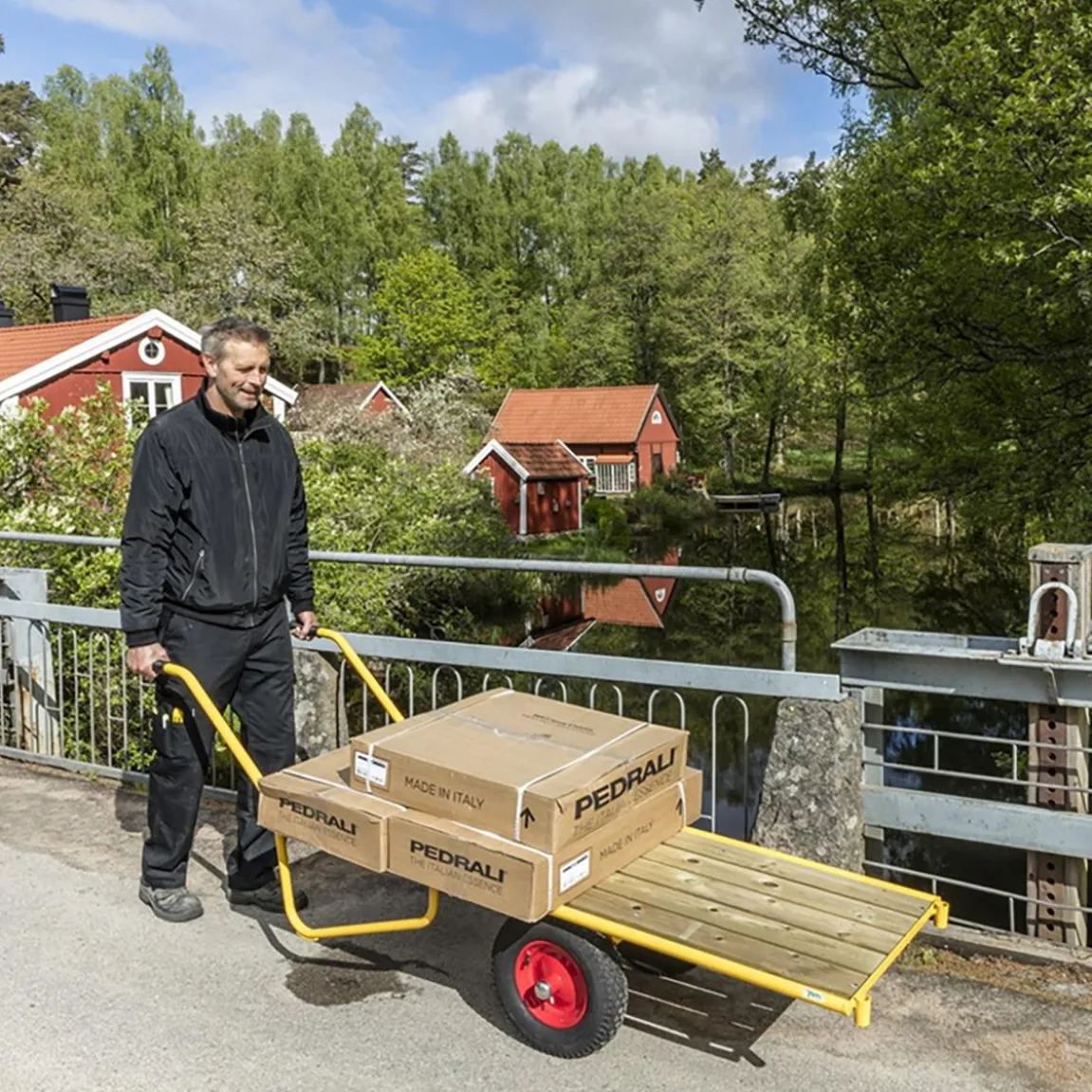 Perrongkärra Gul