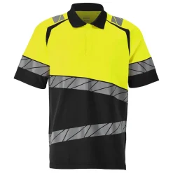 Pikétröja Mascot 25083-771 Svart/Varselgul 2XL