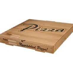 Pizzakartong Well Tryckt natur 330x330x35mm