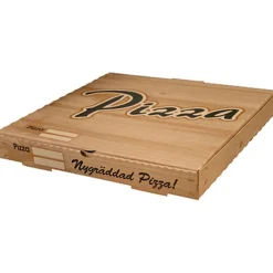 Pizzakartong Well Tryckt natur 420x420x40mm