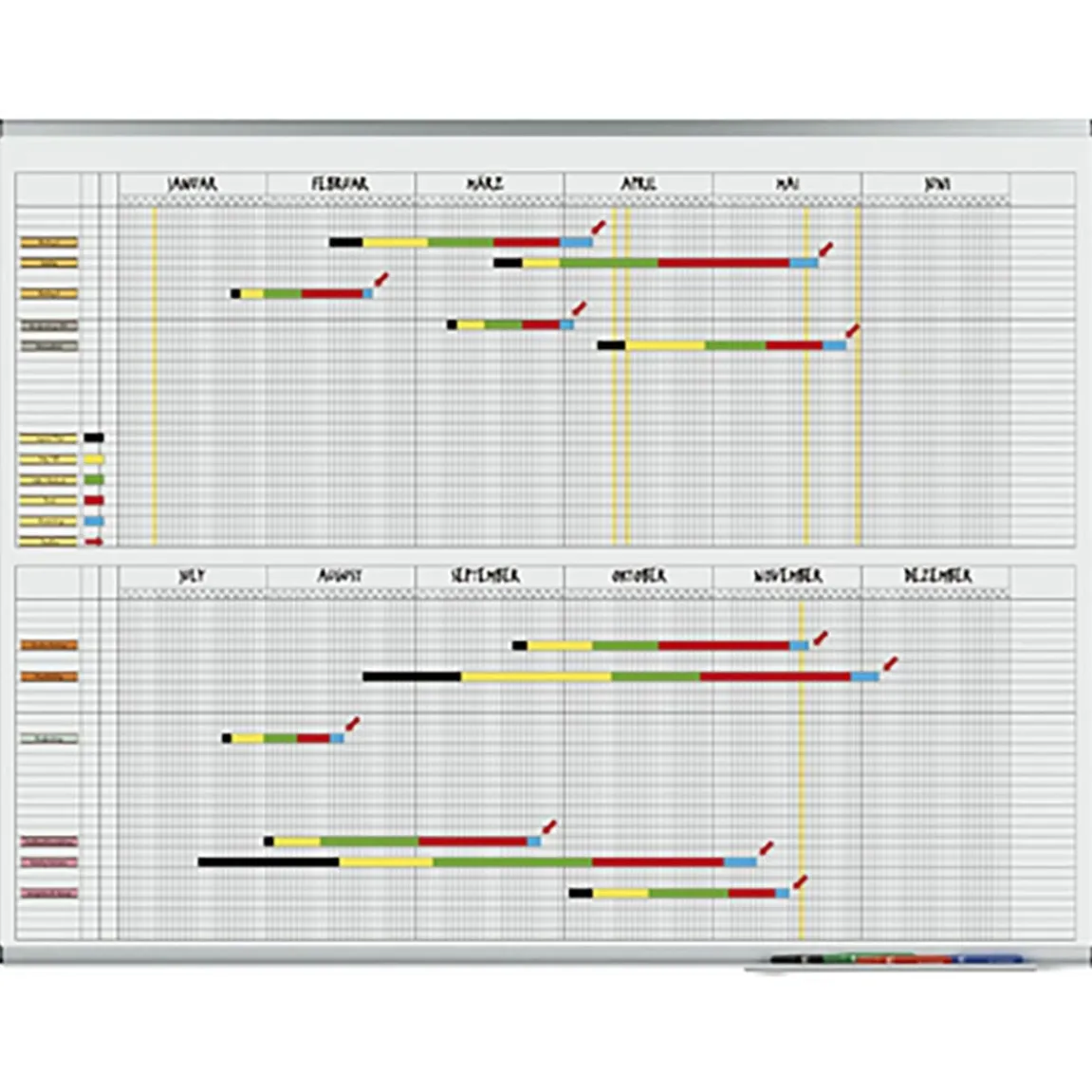 Planeringstavla Legamaster Årsplan 90x120cm