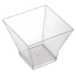 Plastbägare Fyrkantig PS Klar 50x50x45 mm 60ml