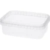 Plastbägare Med Lock Tätslutande PP Klar 192x129x60mm 1000ml