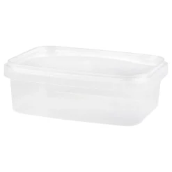 Plastbägare Med Tätslutande Lock Rektangulär 118x89x42mm 280ml