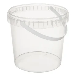 Plastbägare Rund Med Tätt Lock & Handtag Ø195mm 3000ml
