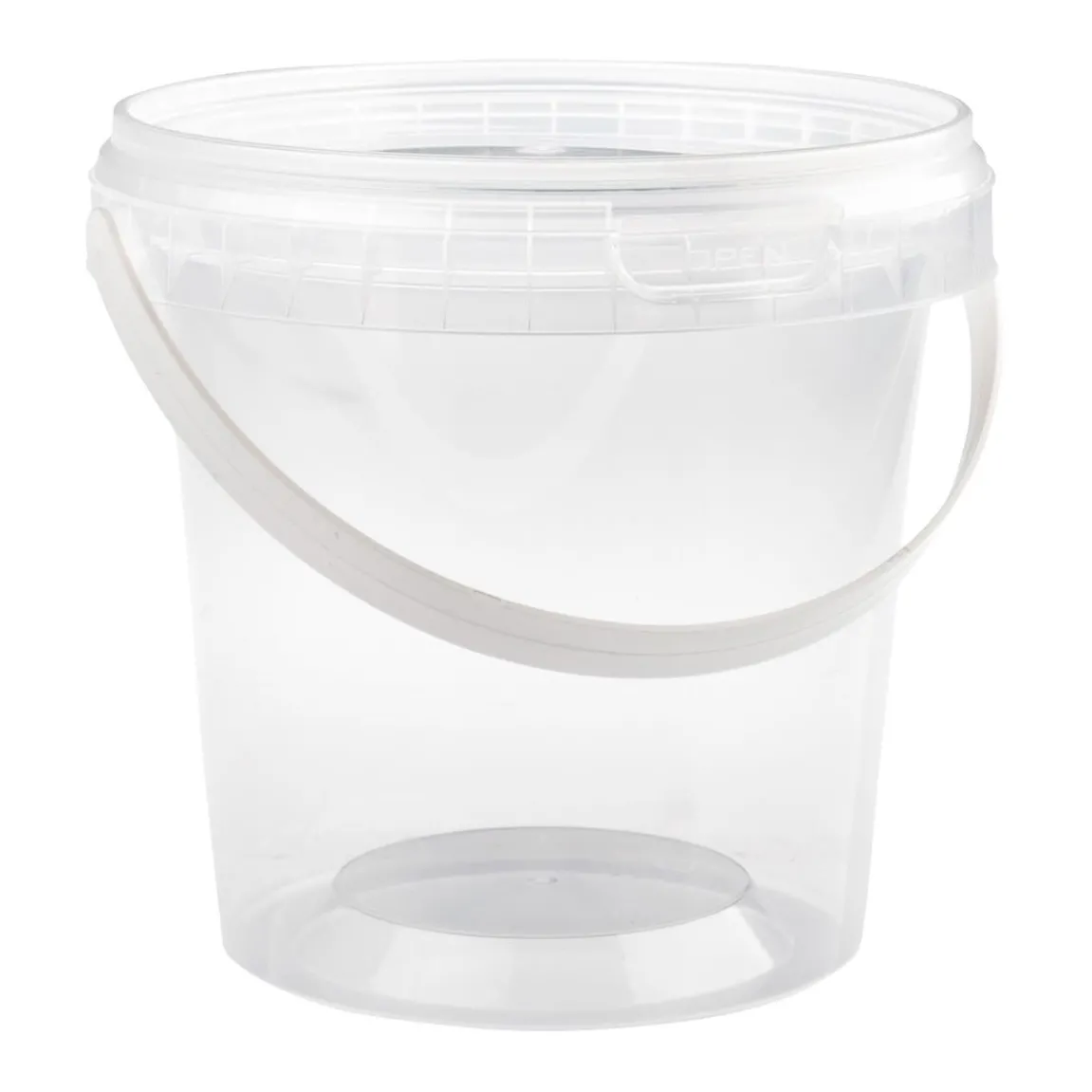 Plastbägare Rund Med Tätt Lock & Handtag Ø115mm 670ml