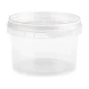 Plastbägare Rund Med Tätt Lock Ø95mm 280ml