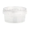 Plastbägare Rund Med Tätt Lock Ø95mm 180ml
