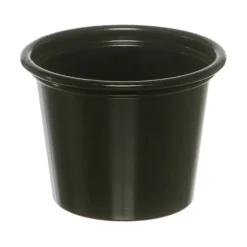 Plastbägare Rund PP Svart Ø44x30mm 30ml