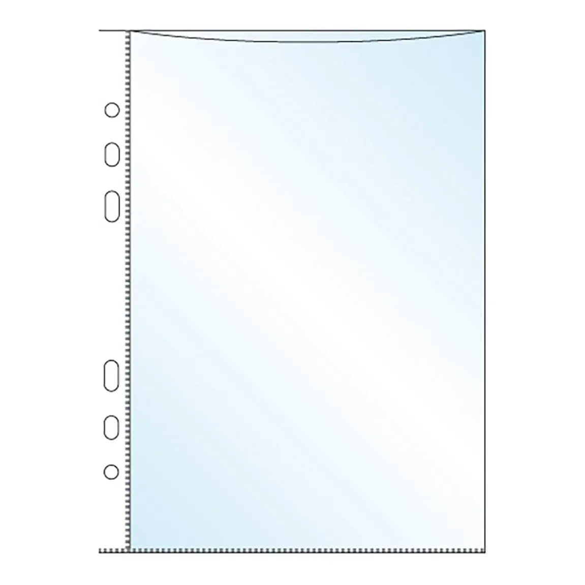 Plastficka PP 0,08mm Präglad A5