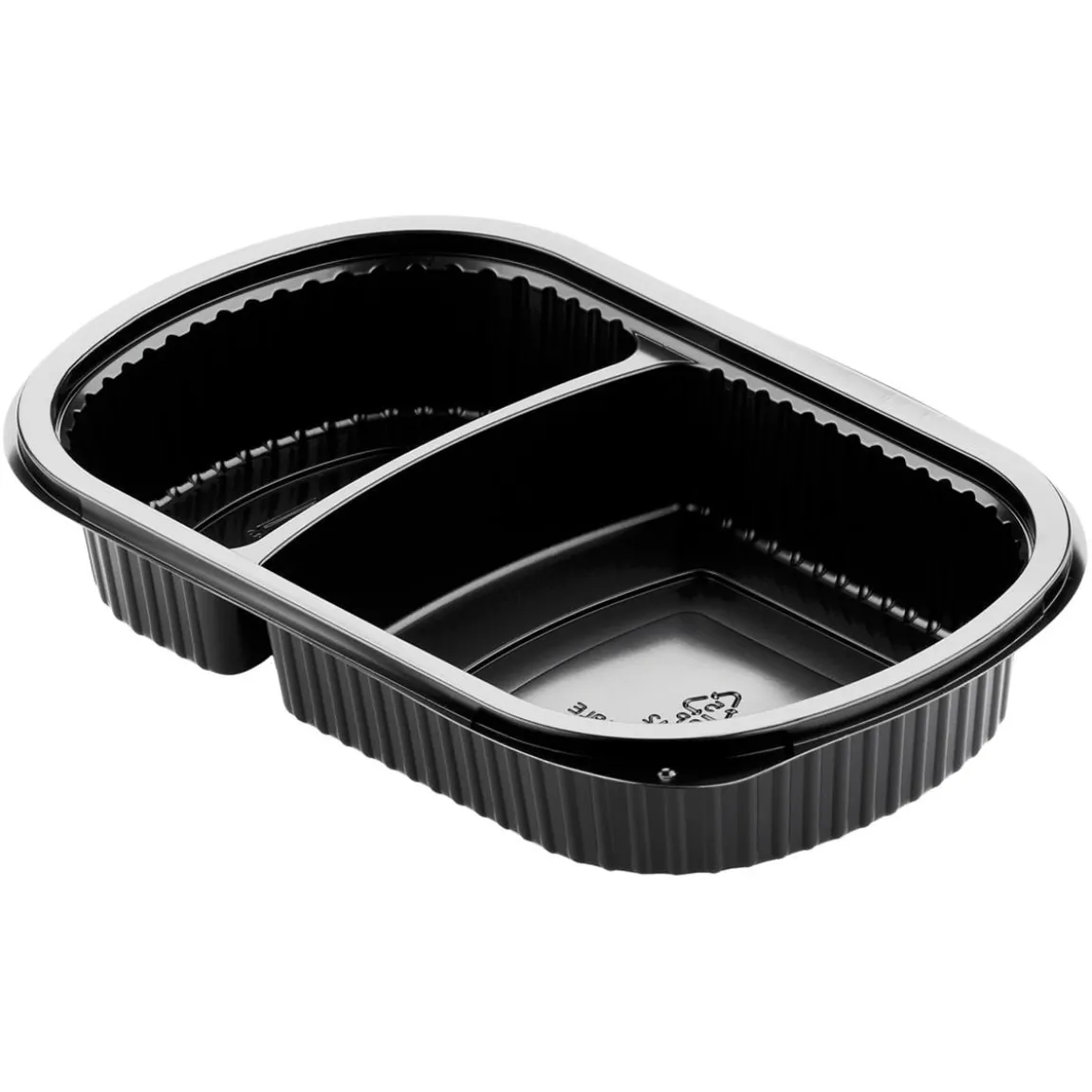 Plastform Duni Mealbox 2-F PP Svart 500/250ml