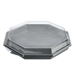Plastform Duni Octaview Apet Grå/Klar 305x305x60mm 1865ml