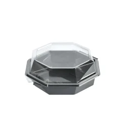 Plastform Duni Octaview Apet Grå/Klar 190x190x80mm 823ml