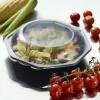 Plastform Duni Octaview PS Svart/Klar 190x190x60mm 640ml