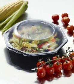 Plastform Duni Octaview PS Svart/Klar 190x190x60mm 640ml