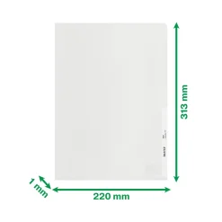 Plastmapp Leitz Recycle 0,14mm Klar A4