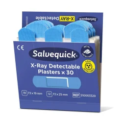 Plåster Salveqvick X-Ray Detecteble Blå 30st