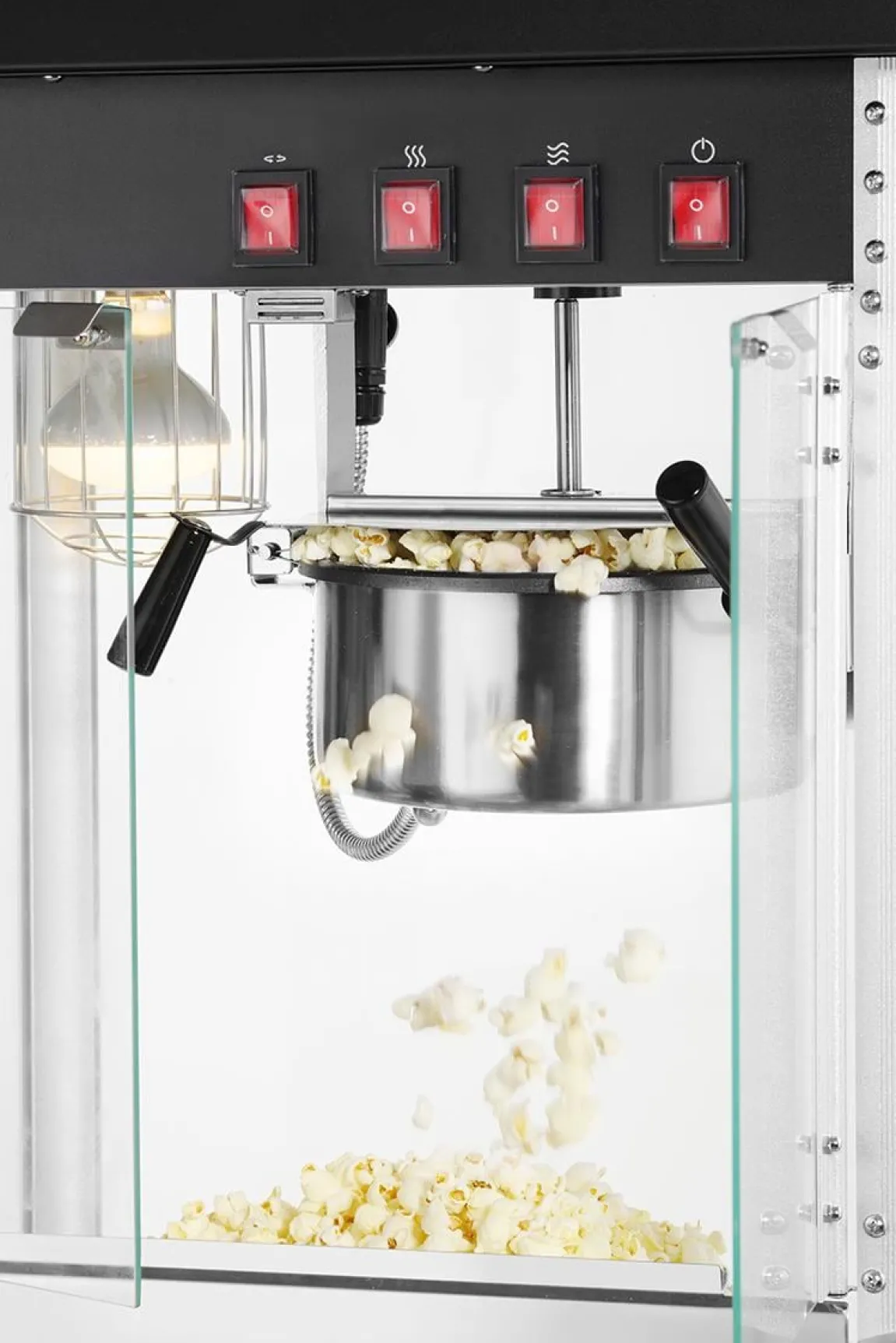 Popcornmaskin Hendi 230W Svart 574x420x778mm