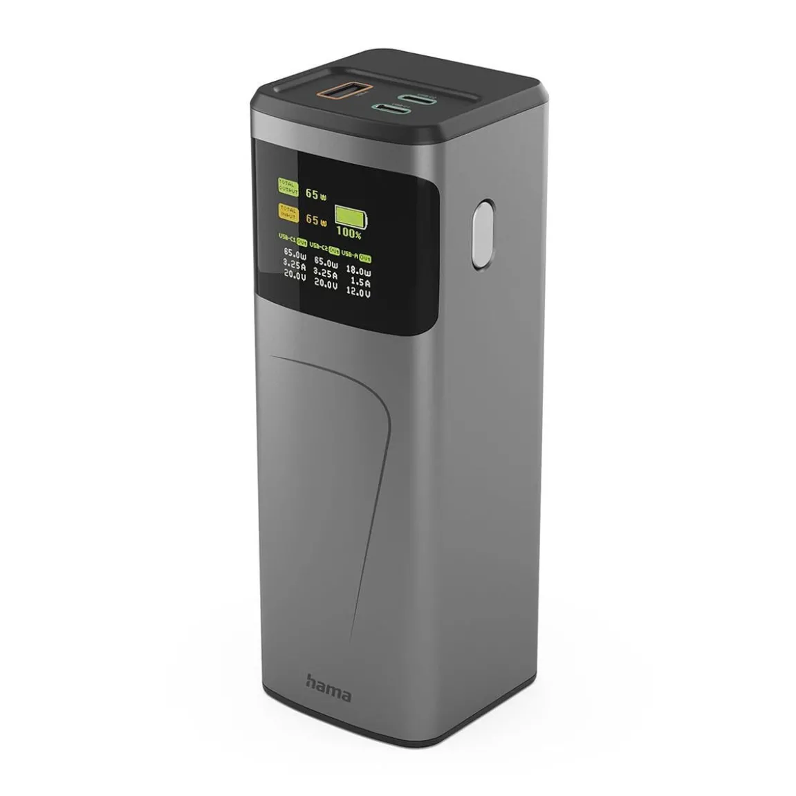 Powerbank Hama 2xUSB-C 1xUSB-A 65W 20000mah