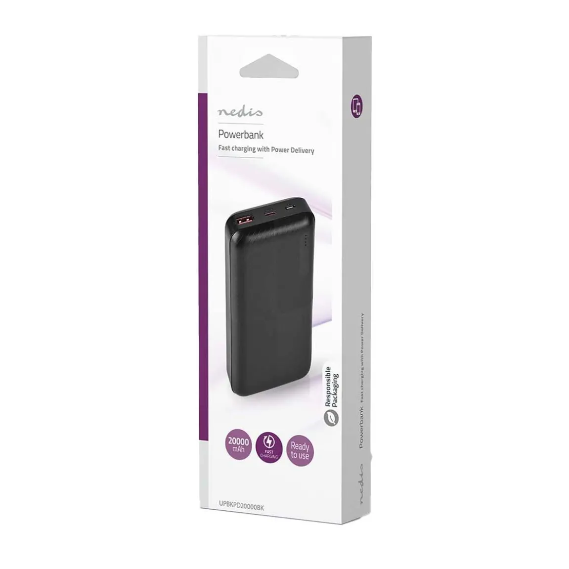 Powerbank Nedis 20000mAh Svart
