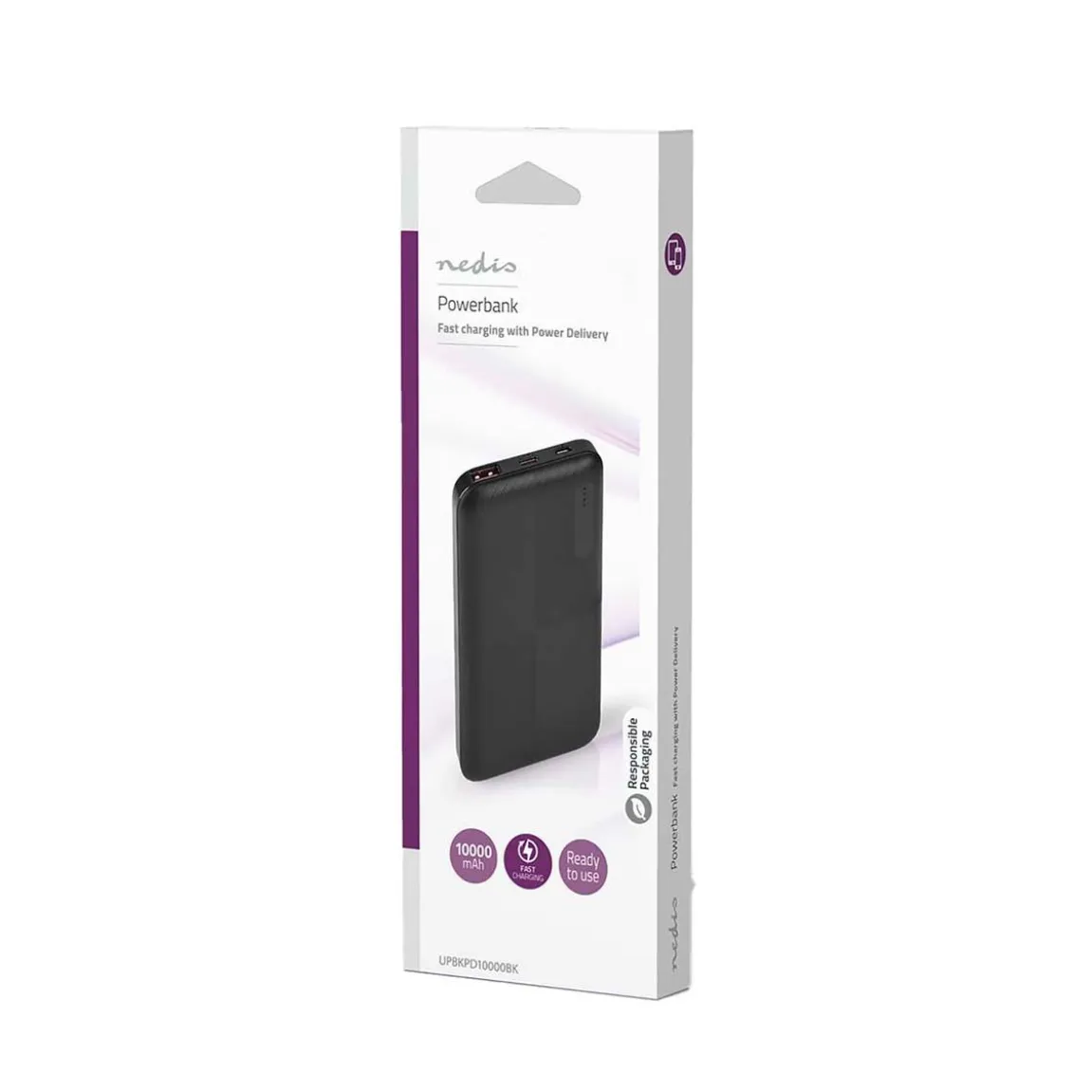 Powerbank Nedis 10000mAh Svart