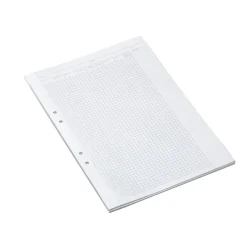 Provskrivningsblad Bantex Rutat 5x5mm med stand.tryck A3 Till A4 70g
