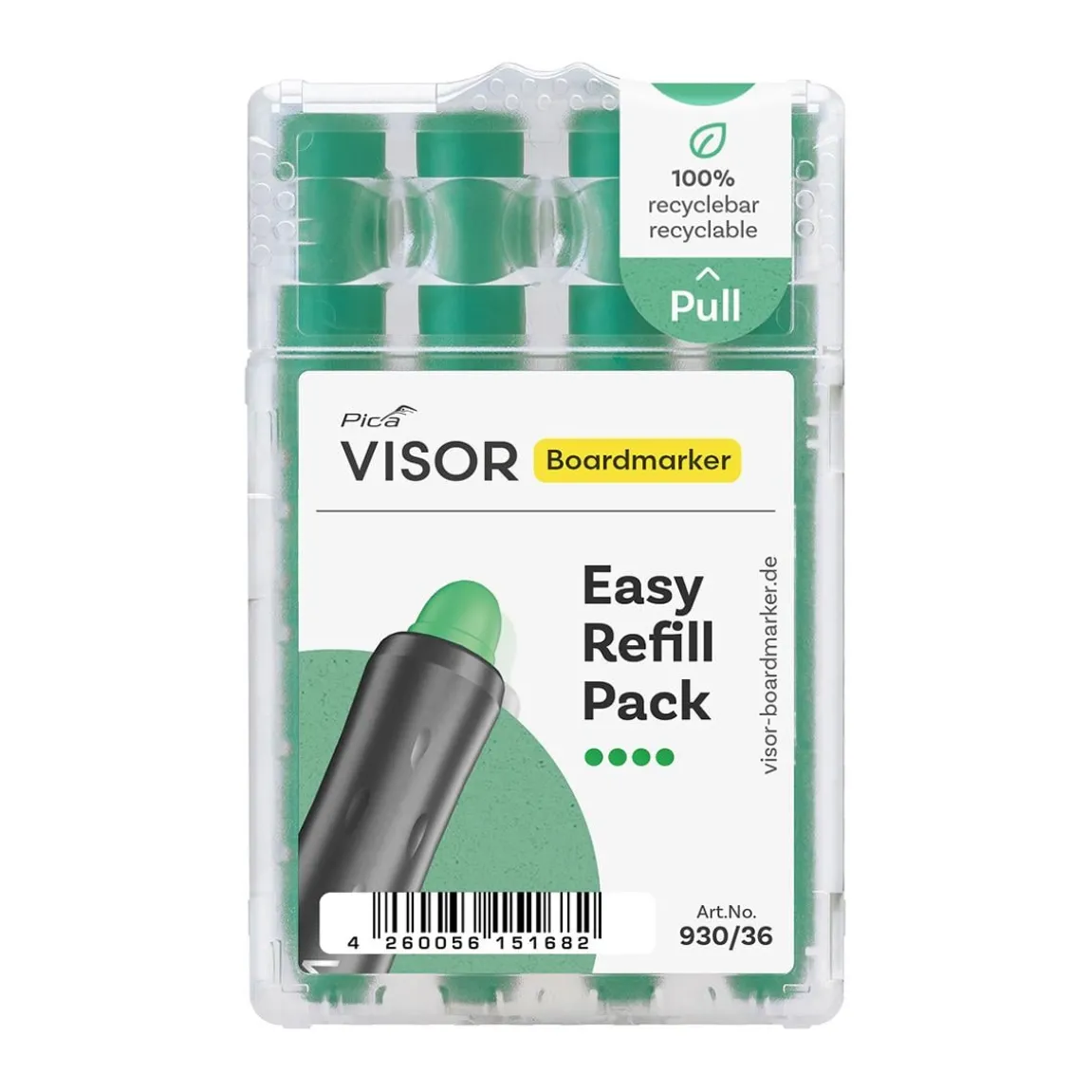 Refill Whiteboardpenna Pica Visor Grön