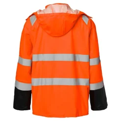 Regnjacka Top Swede 180 Varselorange/Svart XS