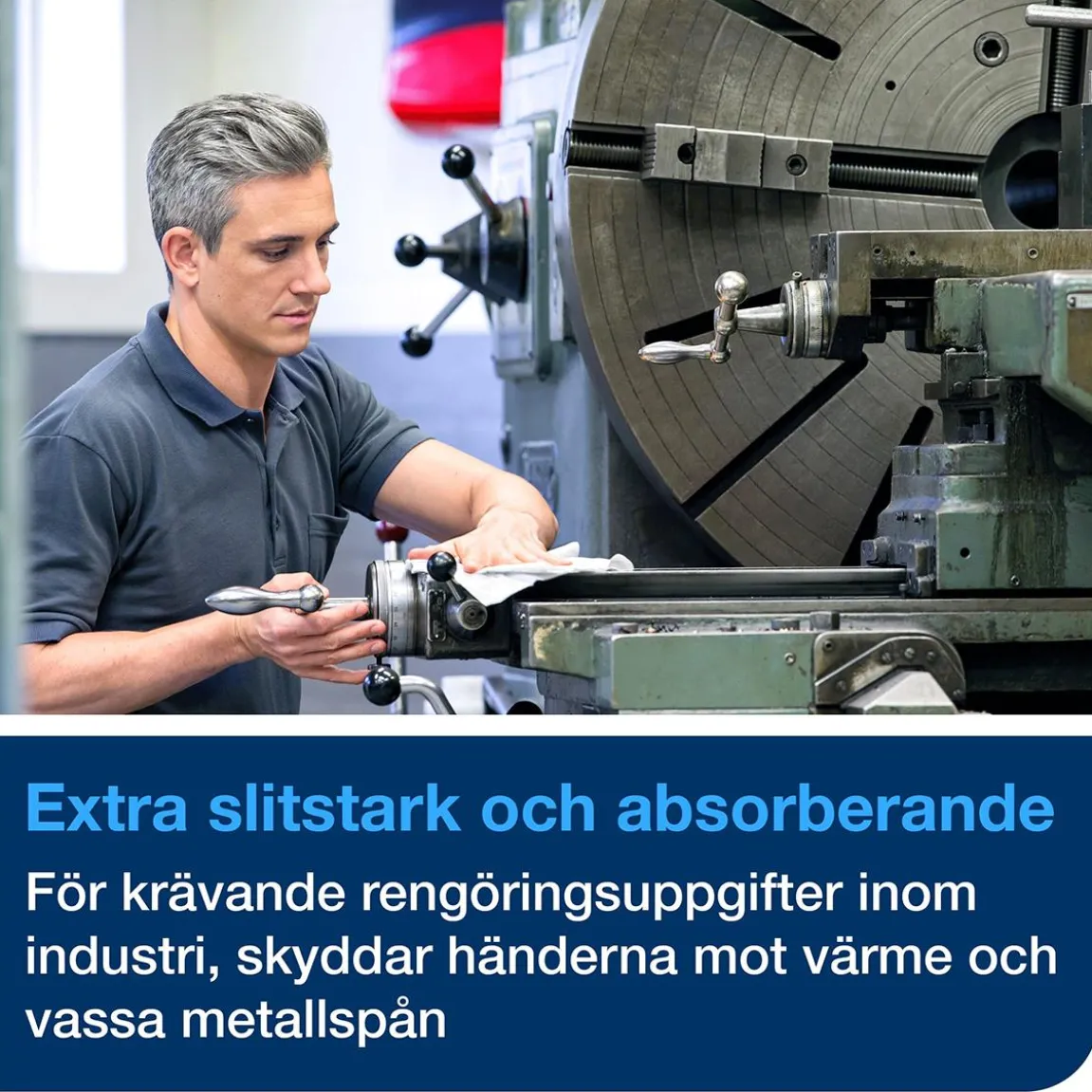 Rengöringsduk Tork W4 Extra Kraftig Vit 35,5x41,8cm