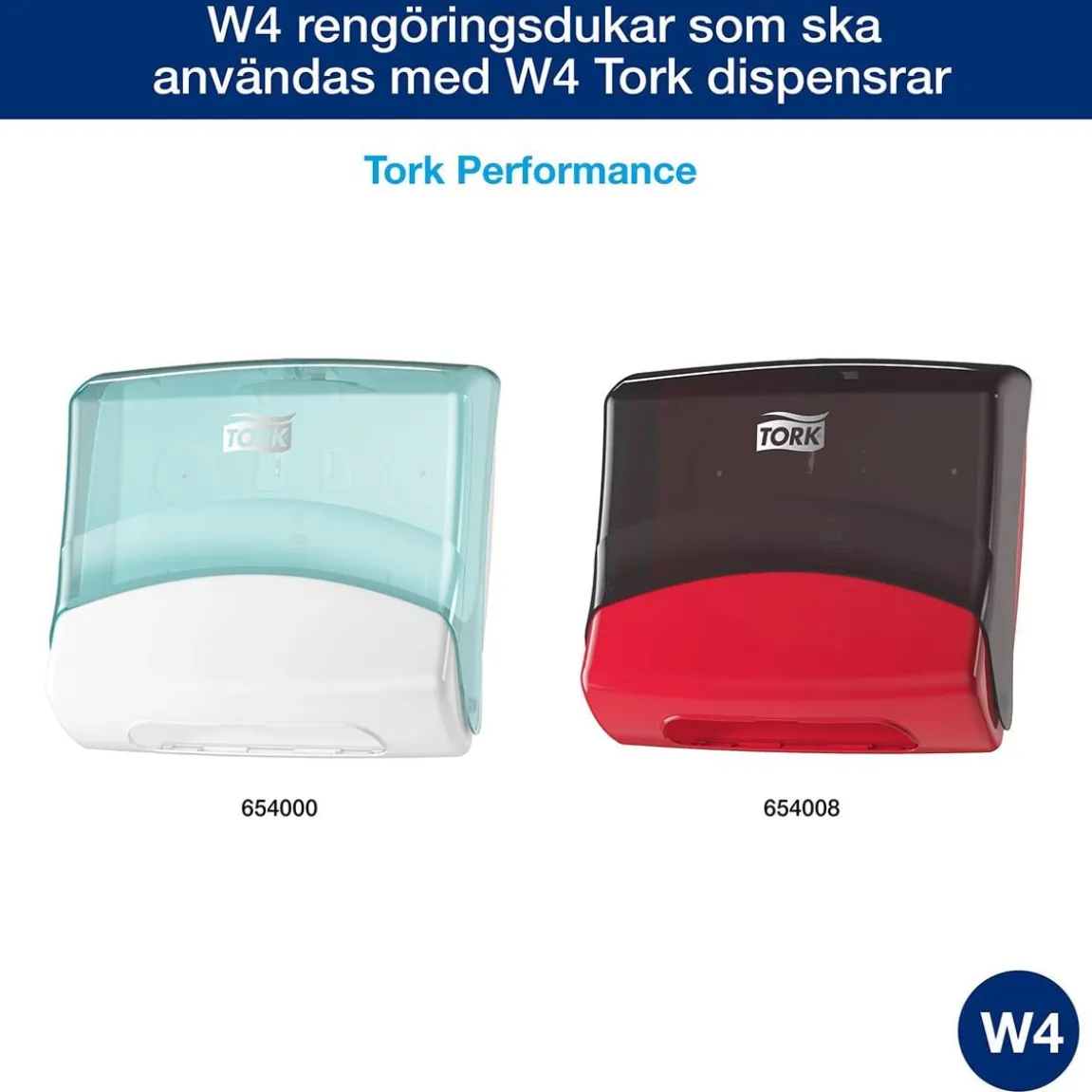 Rengöringsduk Tork W4 Extra Kraftig Vit 35,5x41,8cm