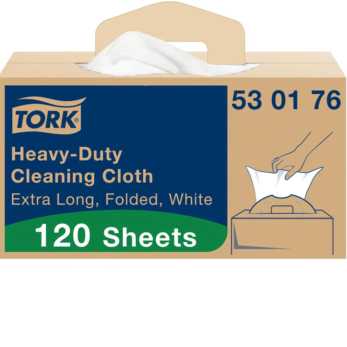 Rengöringsduk Tork W7 Flexibel Box Vit 35,5x61,5cm