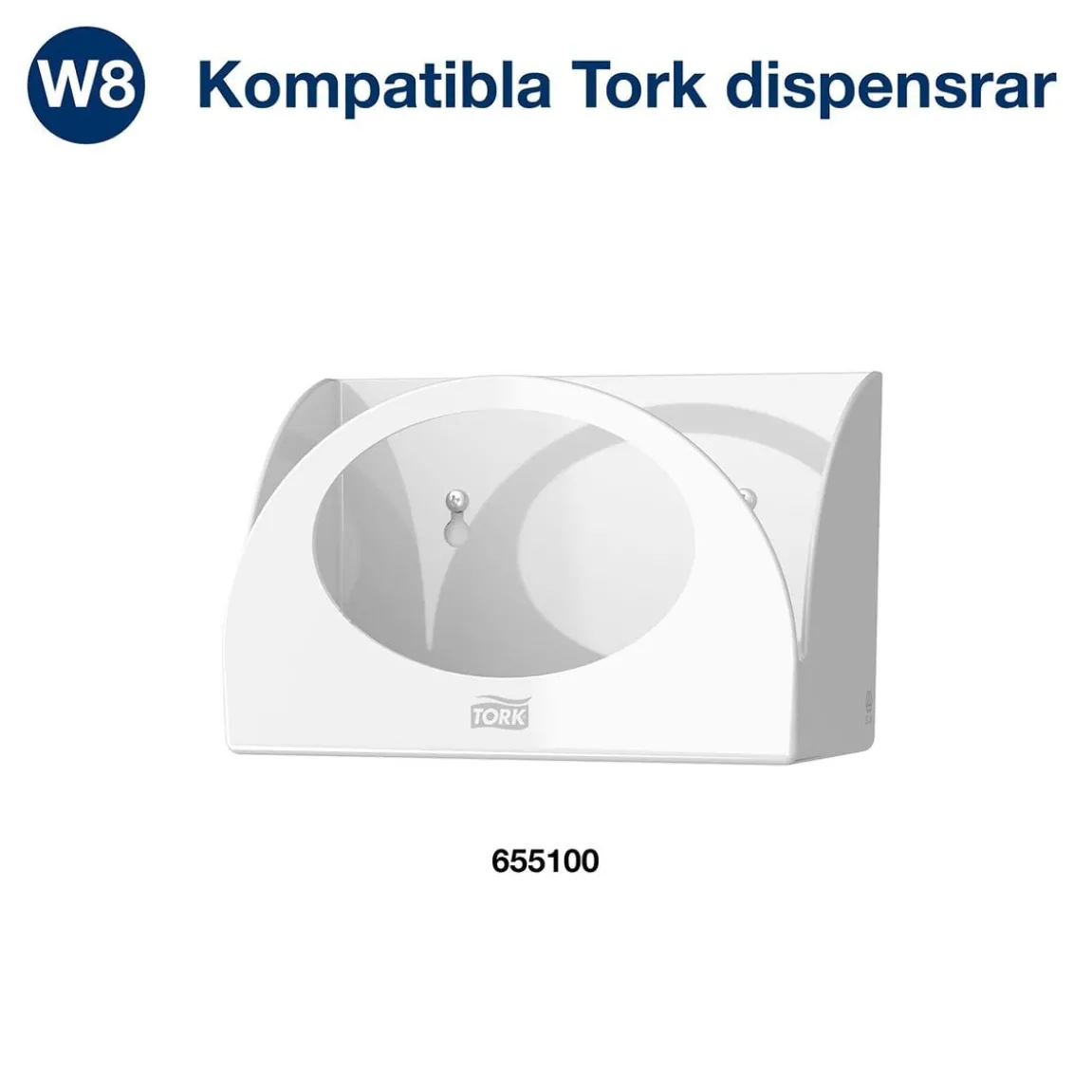 Rengöringsduk Tork W8 Kraftig 99% Biobas Vit 31x38cm
