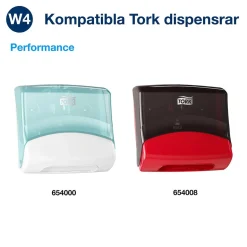 Rengöringsduk Tork W4 Kraftig 99% Biobas Vit 36x42cm