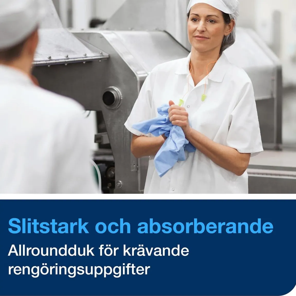 Rengöringsduk Tork W4 Kraftig Blå 35,5x41,5cm