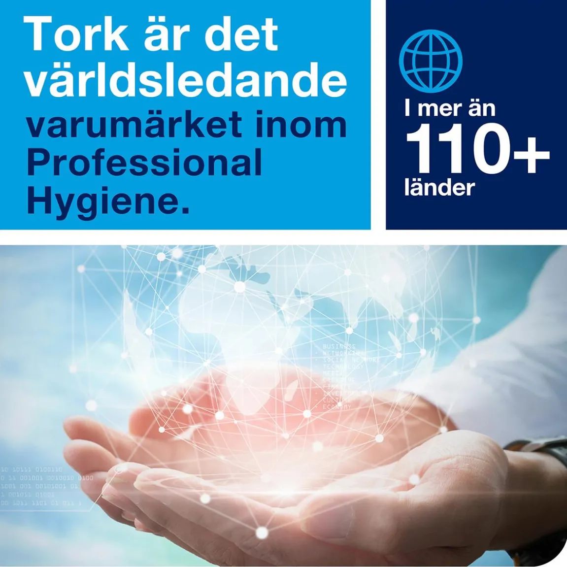Rengöringsduk Tork W4 Kraftig Blå 35,5x41,5cm