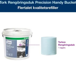 Rengöringsduk Tork W10 Precision Hink Turkos 16,5cm x 60m