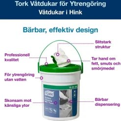 Rengöringsduk Tork W15 Servett Vit