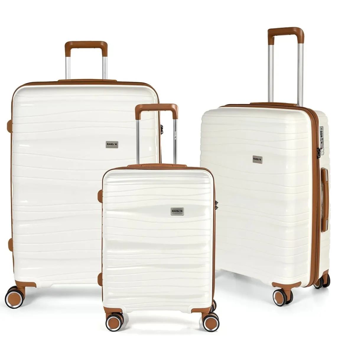 Resväska RW Trawel Alfrida Collection 3-set Vit