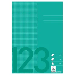 Räknehäfte Bantex Rutat 5x5mm 40 Blad Gräsgrön A4 70g