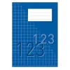Räknehäfte Rutat 10x10mm 24 Blad Blå A5 70g