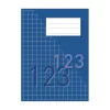 Räknehäfte Rutat 10x10mm 24 Blad Blå A5 70g
