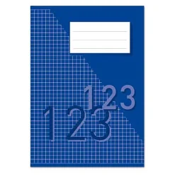 Räknehäfte Rutat 5x5mm 24 Blad Blåviolett A5 70g